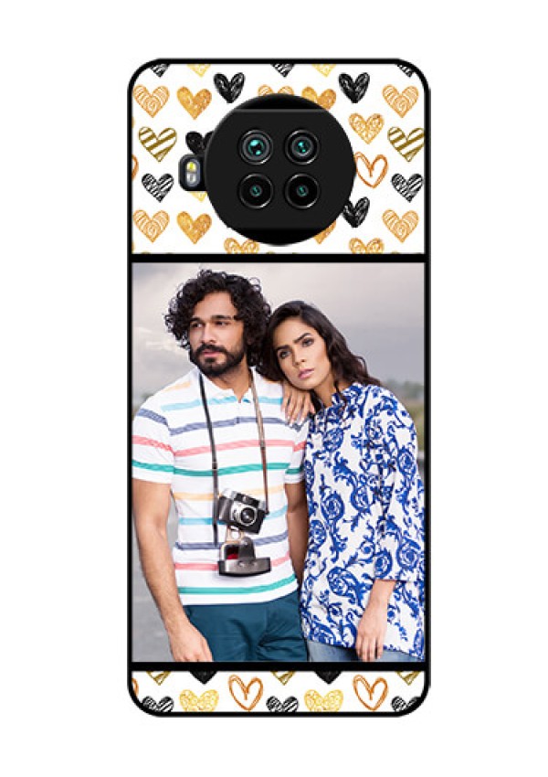 Mi 10i 5G Photo Printing on Glass Case  - Love Symbol Design