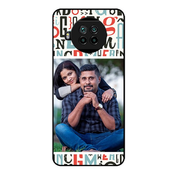 Mi 10i 5G Personalized Glass Phone Case  - Alphabet Design