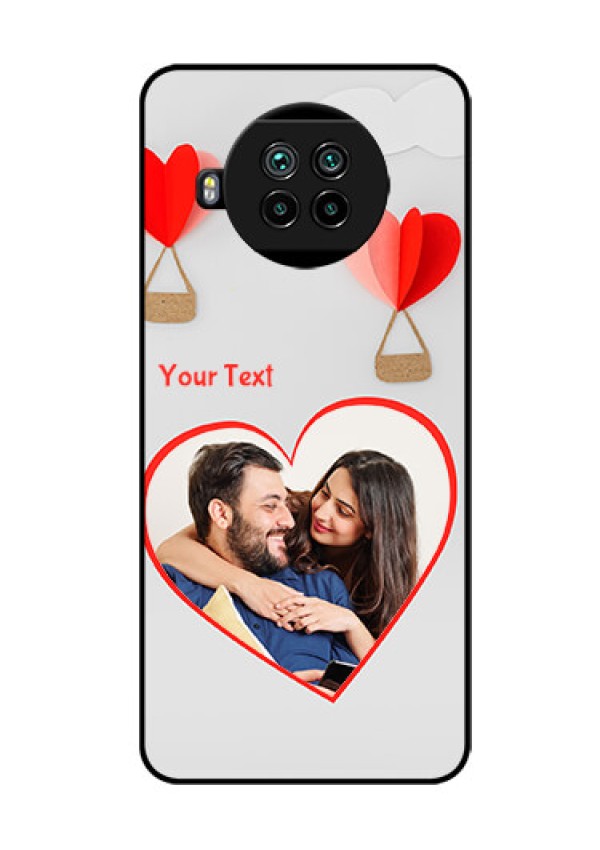 Mi 10i 5G Custom Glass Mobile Case  - Parachute Love Design