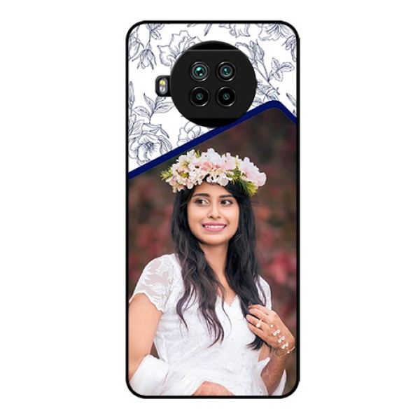 Mi 10i 5G Personalized Glass Phone Case  - Premium Floral Design