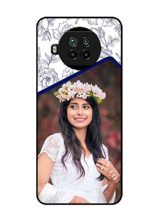 Mi 10i 5G Personalized Glass Phone Case  - Premium Floral Design