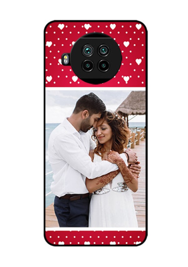 Mi 10i 5G Photo Printing on Glass Case  - Hearts Mobile Case Design