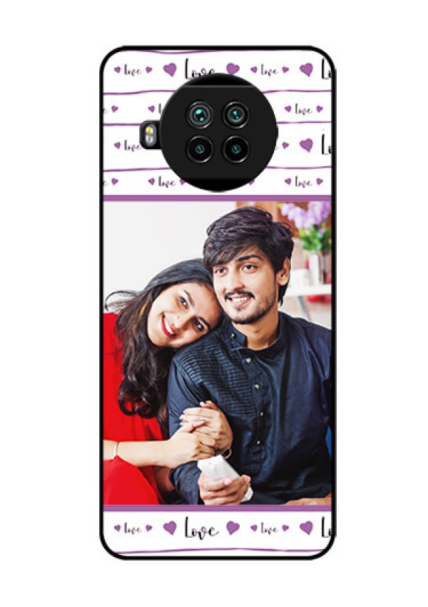 Mi 10i 5G Custom Glass Mobile Case  - Couples Heart Design
