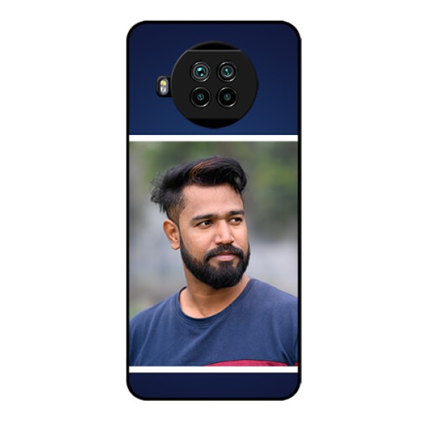 Mi 10i 5G Personalized Glass Phone Case - Simple Royal Blue Design Mi 10i 5G Personalized Glass Phone Case - Simple Royal Blue Design