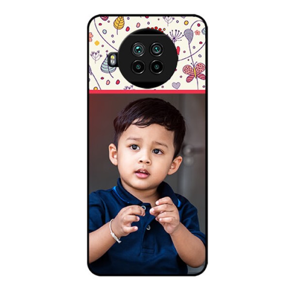 Mi 10i 5G Custom Glass Mobile Case  - Premium Floral Design