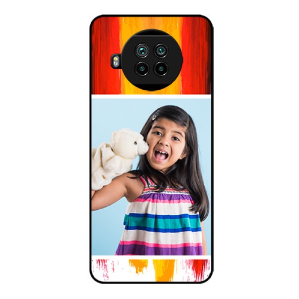 Mi 10i 5G Personalized Glass Phone Case  - Multi Color Design