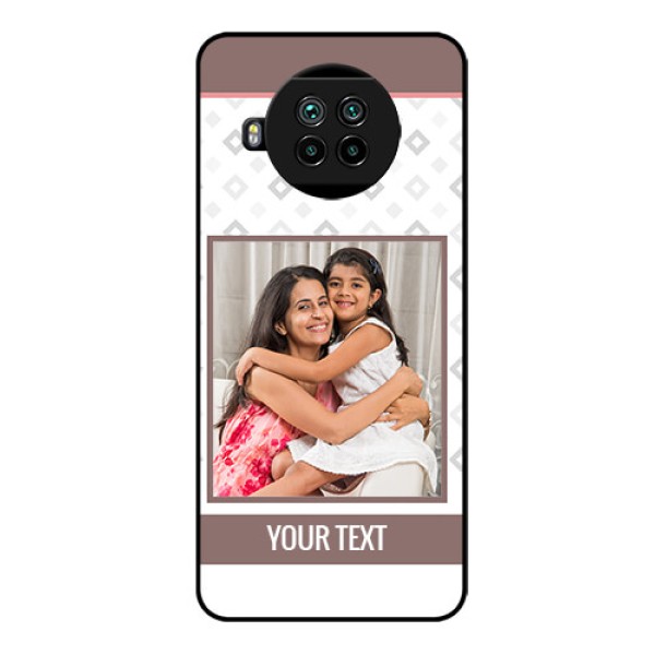 Mi 10i 5G Photo Printing on Glass Case - Simple Diamond Design Mi 10i 5G Photo Printing on Glass Case - Simple Diamond Design