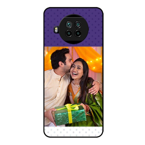 Mi 10i 5G Personalized Glass Phone Case - Violet Pattern Design Mi 10i 5G Personalized Glass Phone Case - Violet Pattern Design