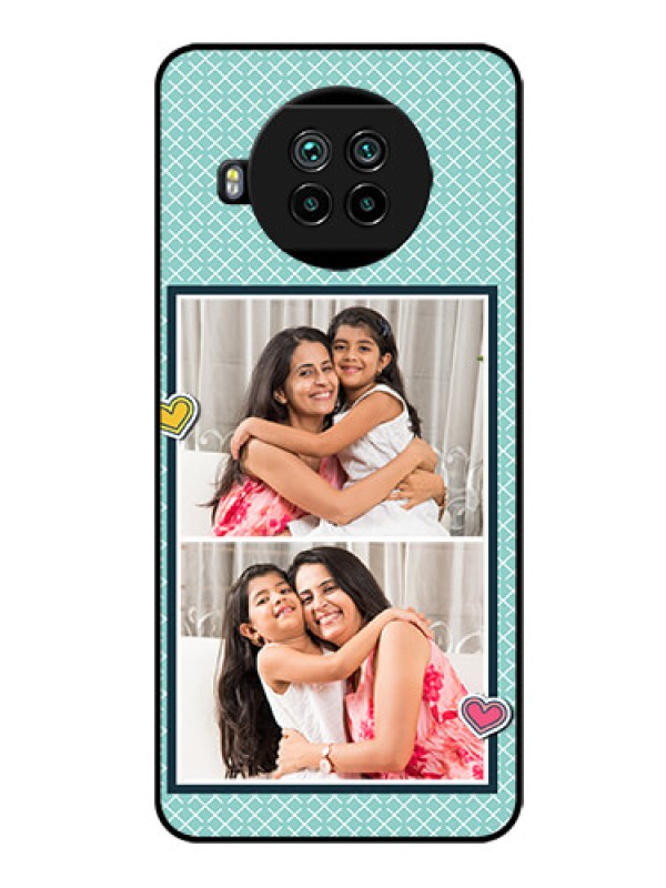 Custom Mi 10i 5G Custom Glass Phone Case  - 2 Image Holder with Pattern Design