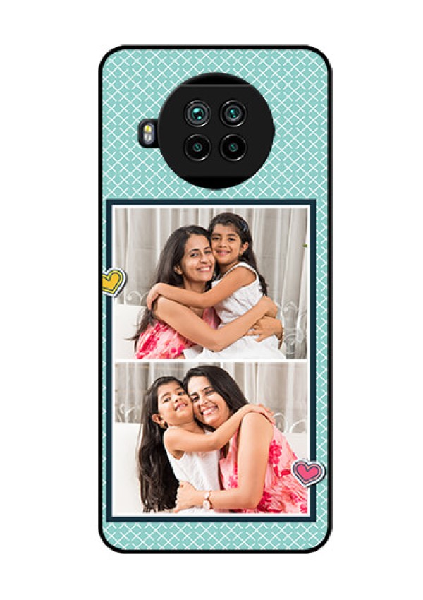 Mi 10i 5G Custom Glass Phone Case  - 2 Image Holder with Pattern Design