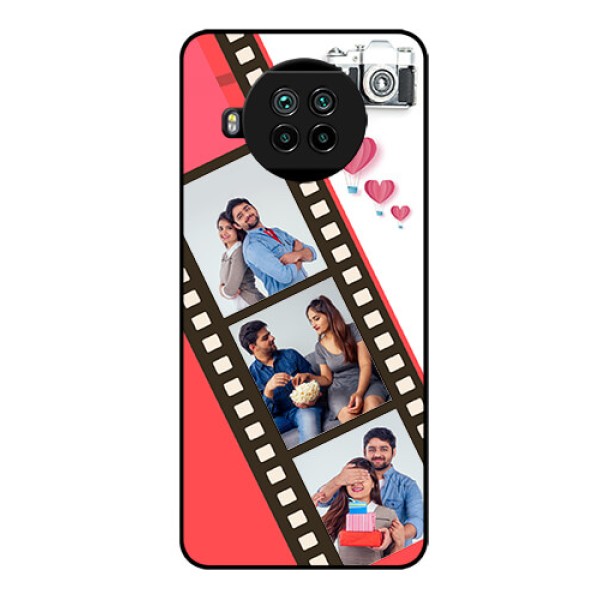 Mi 10i 5G Personalized Glass Phone Case - 3 Image Holder with Film Reel Mi 10i 5G Personalized Glass Phone Case - 3 Image Holder with Film Reel