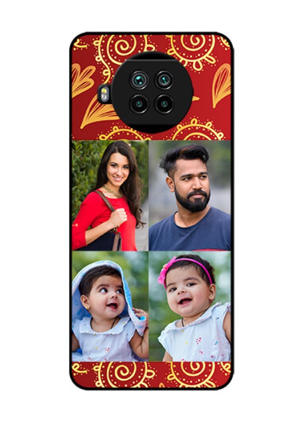 Mi 10i 5G Photo Printing on Glass Case  - 4 Image Traditional Design