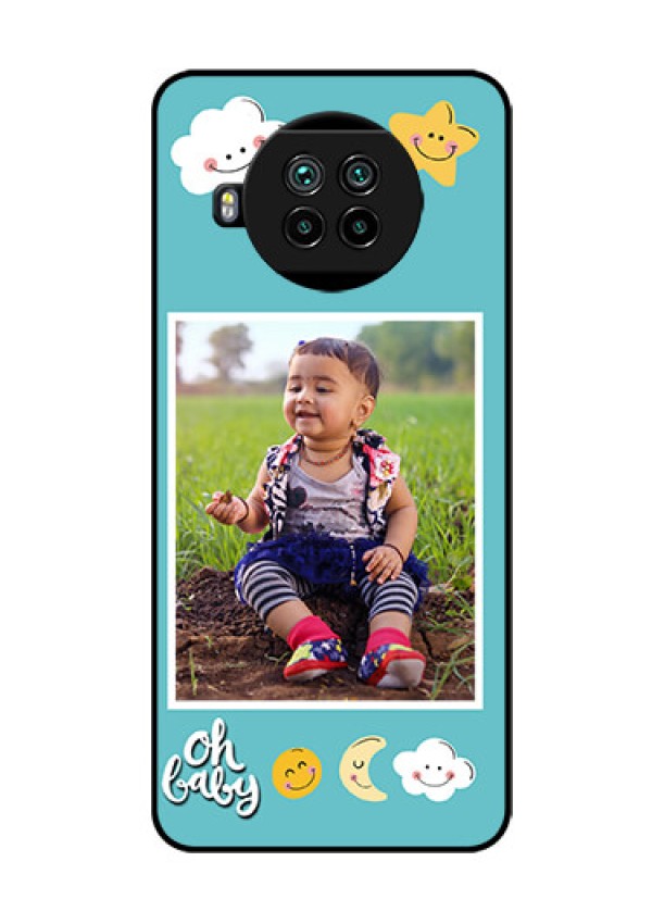 Mi 10i 5G Personalized Glass Phone Case  - Smiley Kids Stars Design