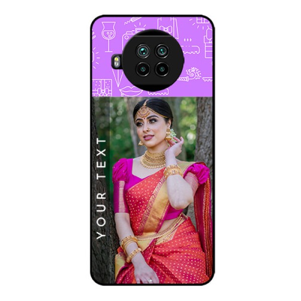 Mi 10i 5G Custom Glass Mobile Case  - Birthday Icons Design