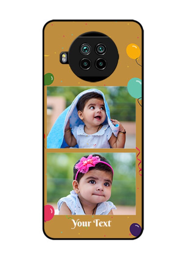 Mi 10i 5G Personalized Glass Phone Case  - Image Holder with Birthday Celebrations Design