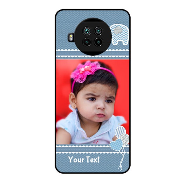 Mi 10i 5G Photo Printing on Glass Case  - with Kids Pattern Design