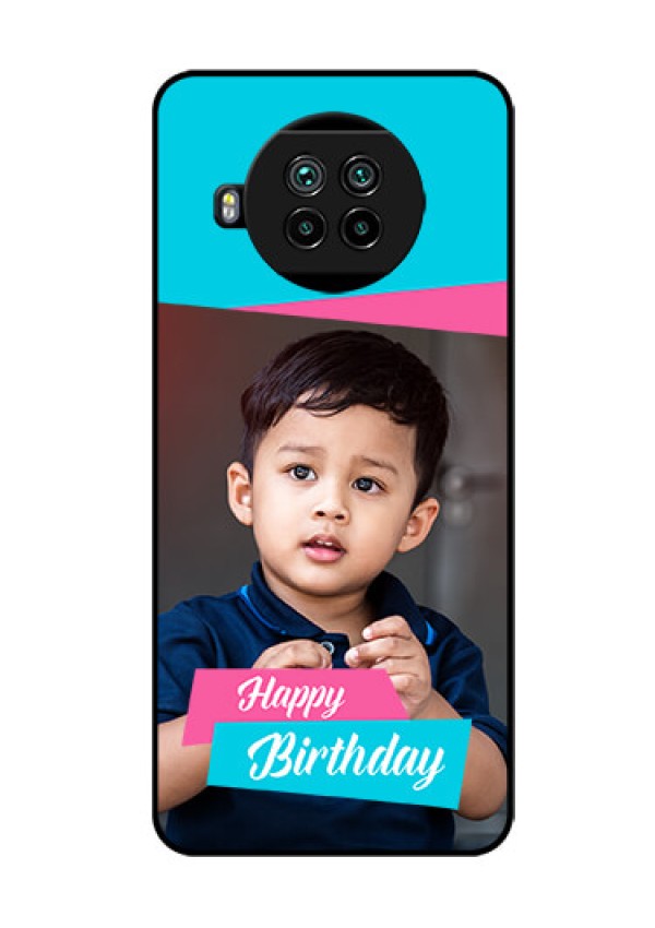 Mi 10i 5G Personalized Glass Phone Case  - Image Holder with 2 Color Design