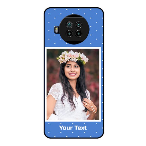 Mi 10i 5G Photo Printing on Glass Case  - Polka dots design