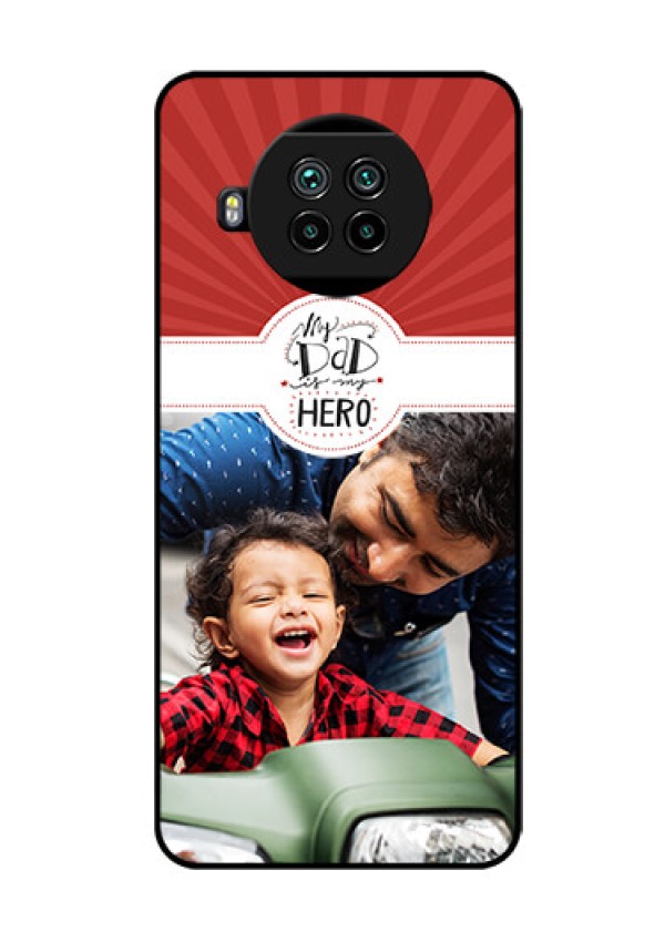 Mi 10i 5G Photo Printing on Glass Case  - My Dad Hero Design