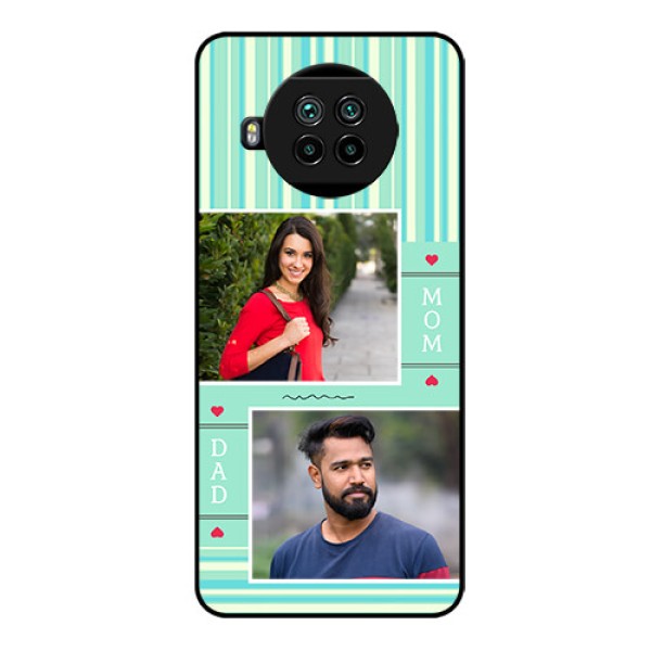 Mi 10i 5G Custom Glass Phone Case  - Mom & Dad Pic Design