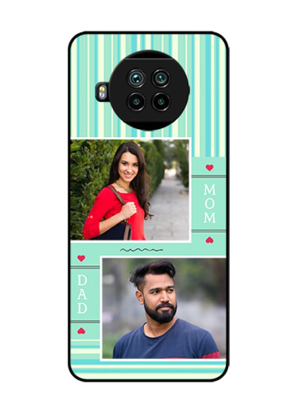 Mi 10i 5G Custom Glass Phone Case  - Mom & Dad Pic Design