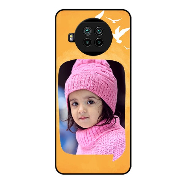 Mi 10i 5G Personalized Glass Phone Case - Water Color Design with Bird Icons Mi 10i 5G Personalized Glass Phone Case - Water Color Design with Bird Icons