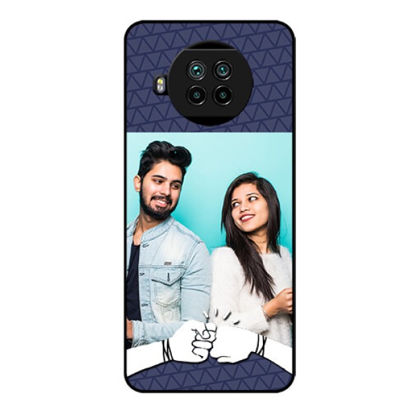 Mi 10i 5G Photo Printing on Glass Case - with Best Friends Design Mi 10i 5G Photo Printing on Glass Case - with Best Friends Design