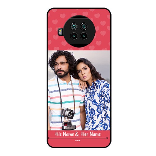 Mi 10i 5G Photo Printing on Glass Case  - Simple Love Design