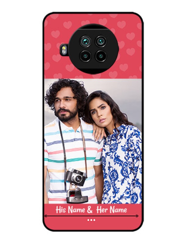Custom Mi 10i 5G Photo Printing on Glass Case  - Simple Love Design
