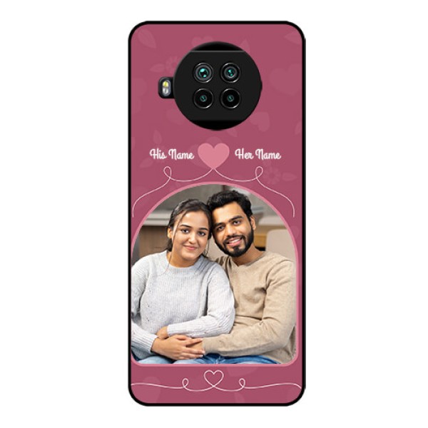 Mi 10i 5G Photo Printing on Glass Case  - Love Floral Design