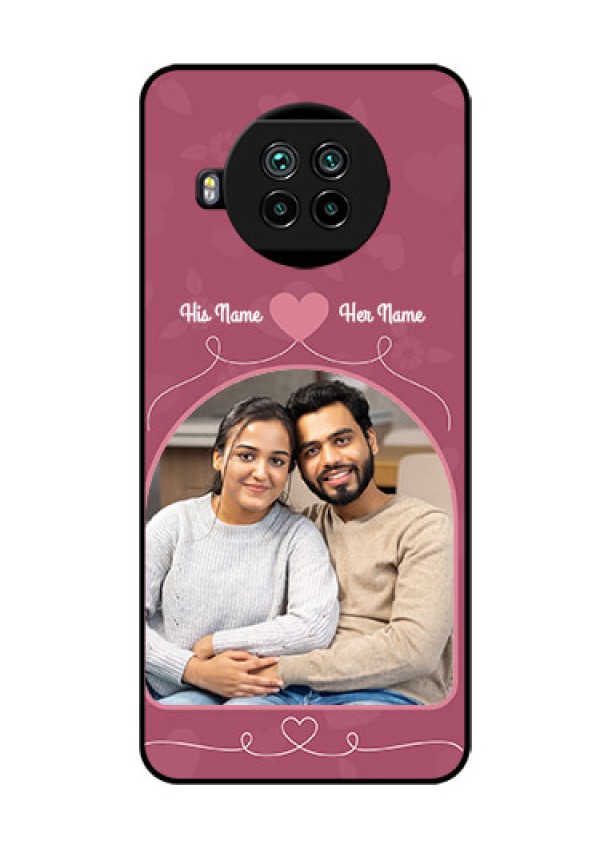 Mi 10i 5G Photo Printing on Glass Case  - Love Floral Design