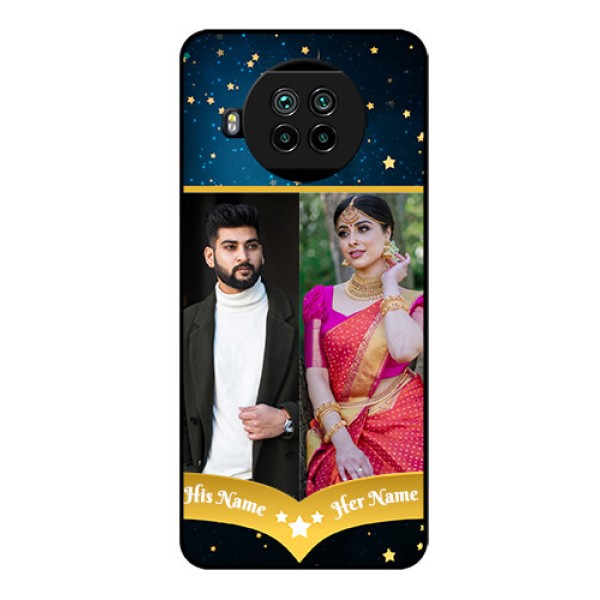 Mi 10i 5G Custom Glass Phone Case  - Galaxy Stars Backdrop Design
