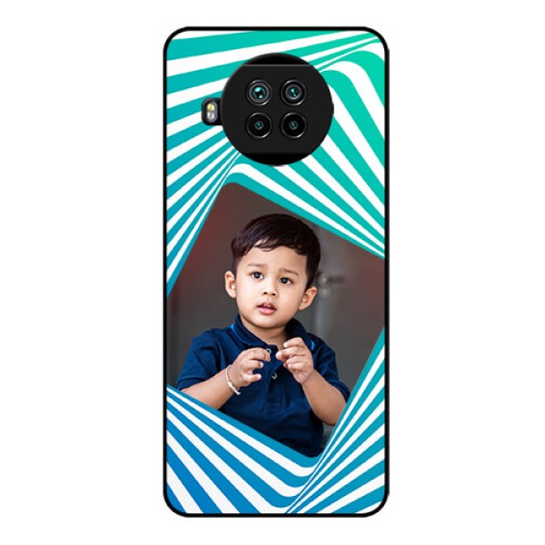 Mi 10i 5G Personalized Glass Phone Case  - Abstract Spiral Design