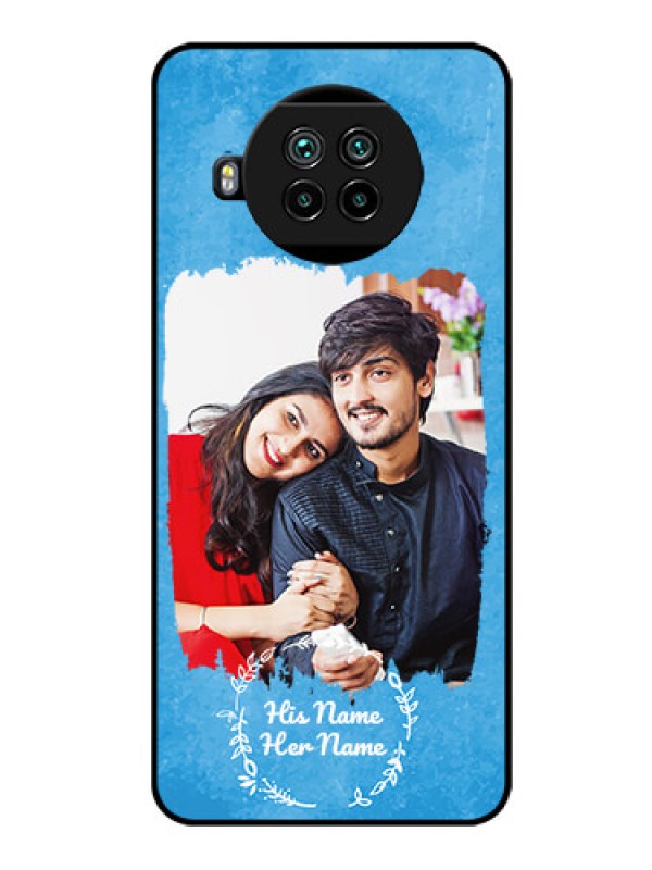 Custom Xiaomi Mi 10I 5G Custom Glass Phone Case - Blue Color Vintage Design