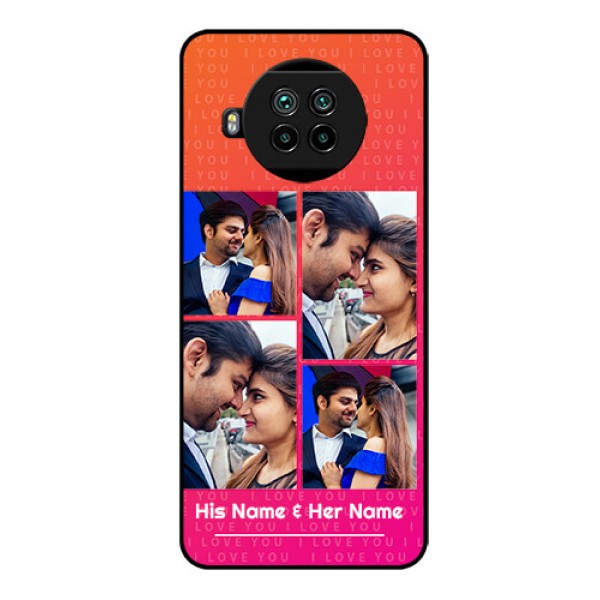 Mi 10i 5G Custom Glass Phone Case - I Love You Pink Design Mi 10i 5G Custom Glass Phone Case - I Love You Pink Design