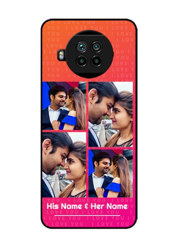 Mi 10i 5G Custom Glass Phone Case  - I Love You Pink Design