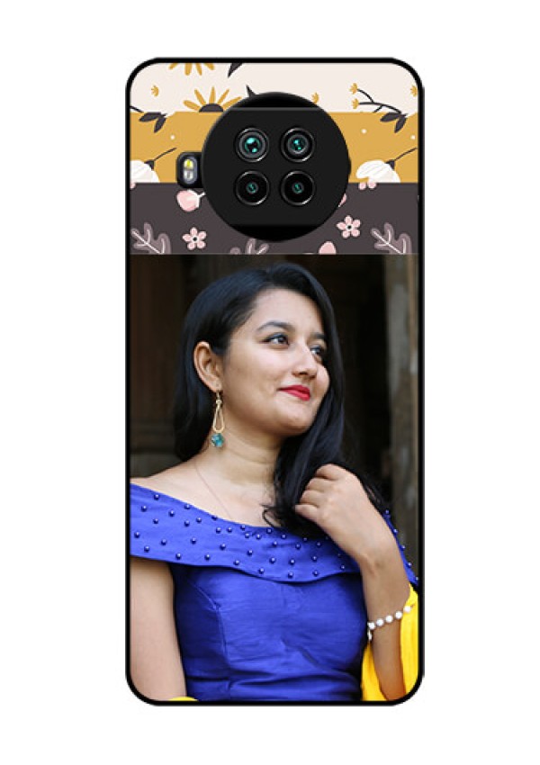 Mi 10i 5G Custom Glass Phone Case  - Stylish Floral Design