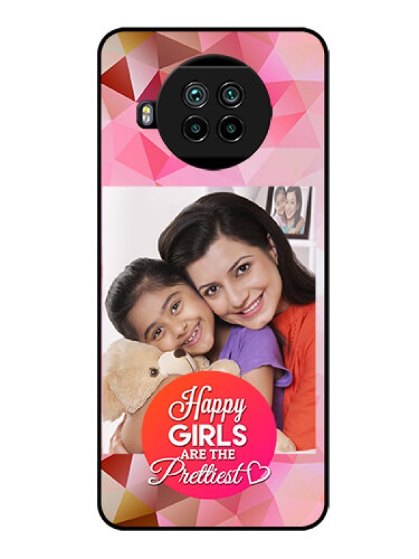 Custom Mi 10i 5G Photo Printing on Glass Case  - Abstract Triangle Design