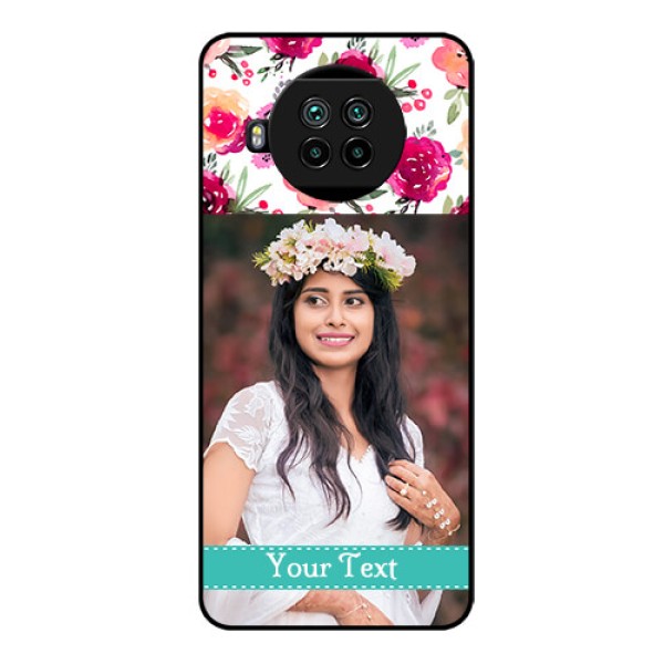 Mi 10i 5G Custom Glass Phone Case - Watercolor Floral Design Mi 10i 5G Custom Glass Phone Case - Watercolor Floral Design