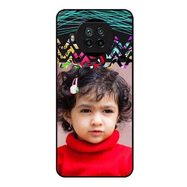 Mi 10i 5G Personalized Glass Phone Case  - Neon Abstract Design