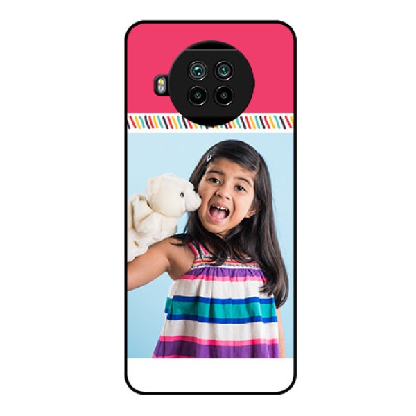 Mi 10i 5G Personalized Glass Phone Case  - Line art design
