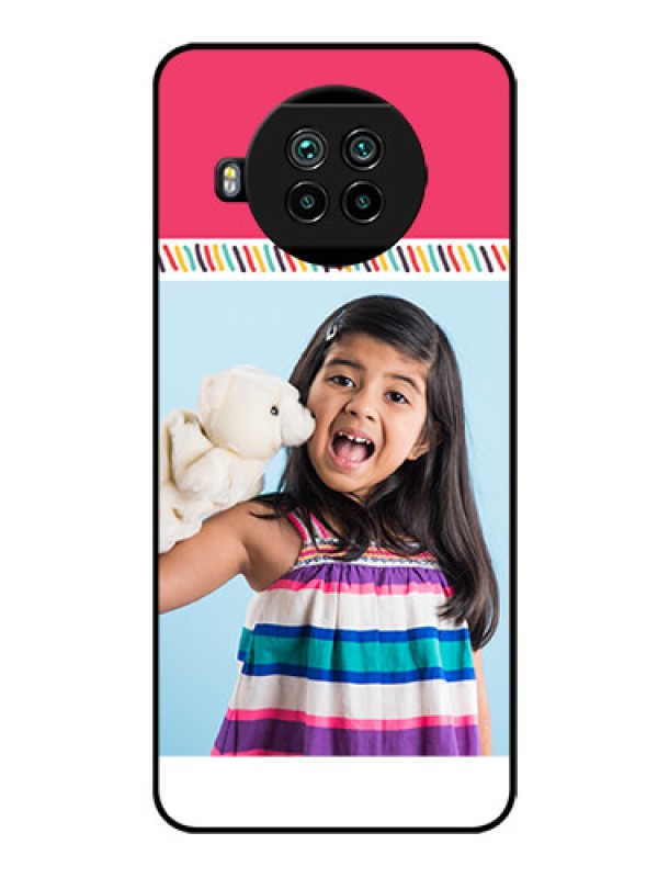 Custom Mi 10i 5G Personalized Glass Phone Case  - Line art design