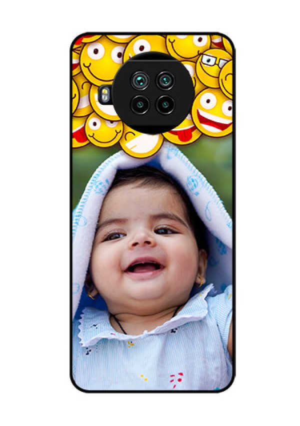 Mi 10i 5G Custom Glass Mobile Case  - with Smiley Emoji Design