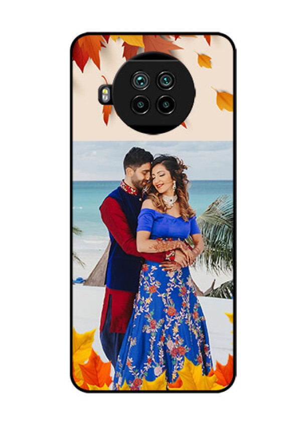 Mi 10i 5G Photo Printing on Glass Case  - Autumn Maple Leaves Design