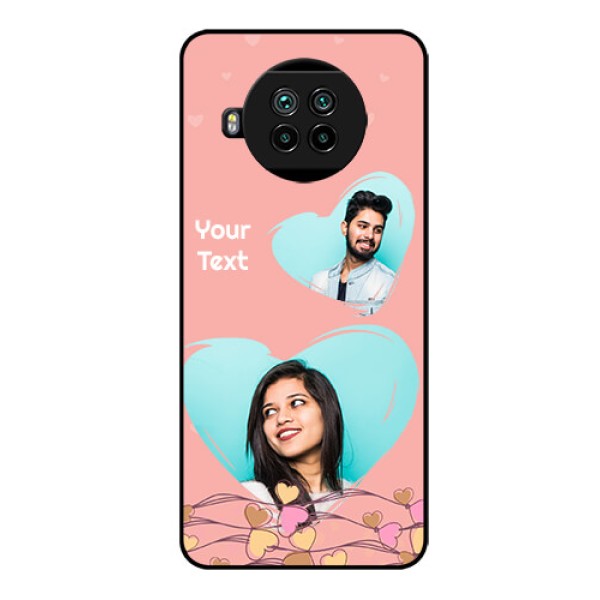 Mi 10i 5G Custom Glass Mobile Case  - Love Doodle Design