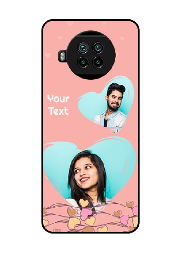 Mi 10i 5G Custom Glass Mobile Case  - Love Doodle Design