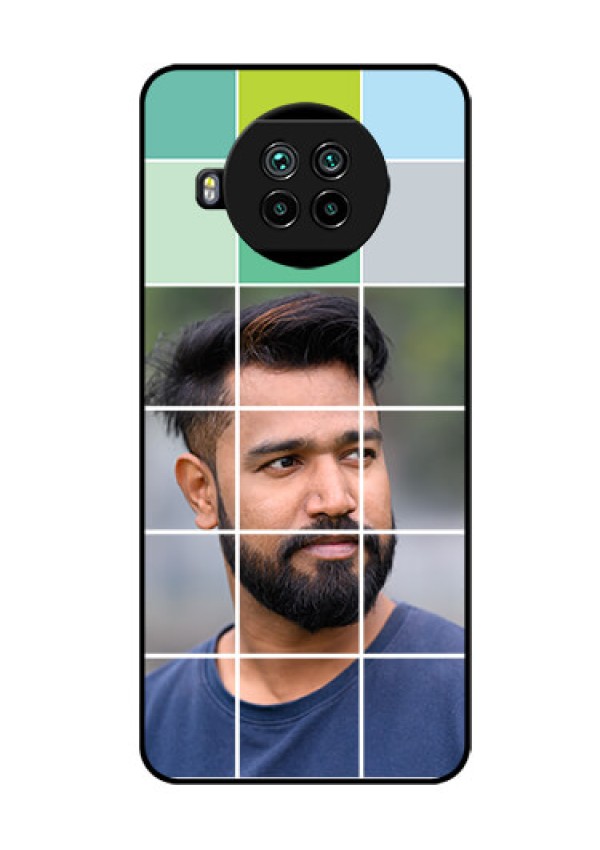 Mi 10i 5G Photo Printing on Glass Case  - with white box pattern 