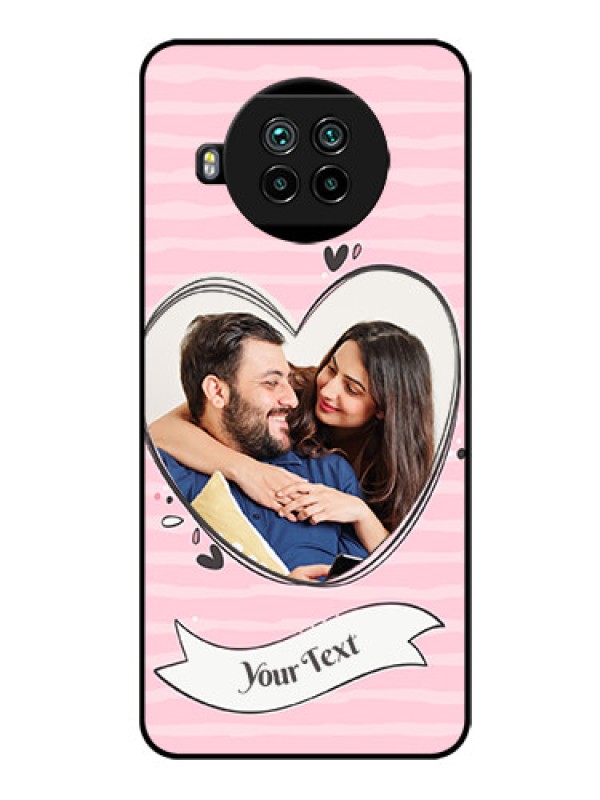 Custom Mi 10i 5G Custom Glass Phone Case  - Vintage Heart Design