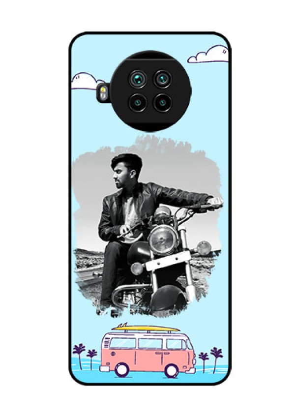 Mi 10i 5G Photo Printing on Glass Case  - Travel & Adventure Design