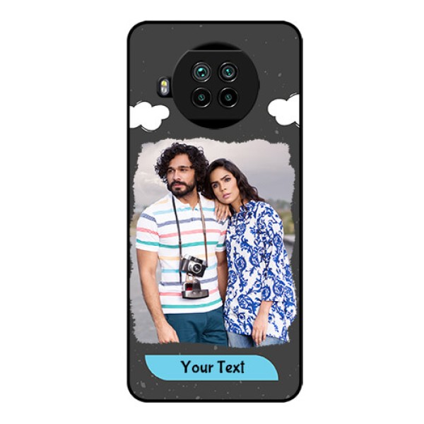 Mi 10i 5G Custom Glass Phone Case - Splashes with love doodles Design Mi 10i 5G Custom Glass Phone Case - Splashes with love doodles Design